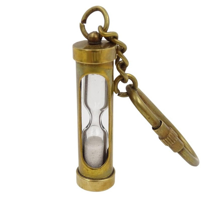 Brelok mosiężny Klepsydra Key-0091