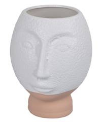 Wazon maska biały mały