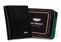 Duży, pionowy portfel męski ze skóry naturalnej