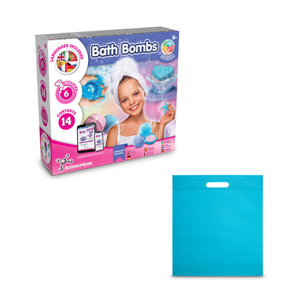 Bath Bombs Kit IV. Gra edukacyjna dostarczany z torebką prezentową z włókniny