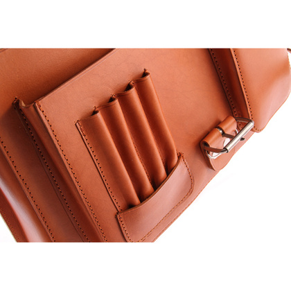 TECZKA SKÓRZANA 3W1 KEMER VOOC Vintage  P13 BRĄZOWA