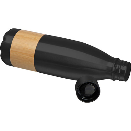 Butelka ze stali nierdzewnej Kobe Czarna