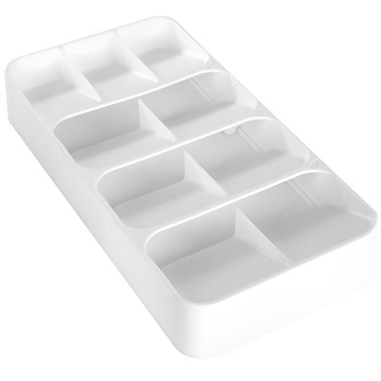 Organizer wkład do szuflady na sztućce biały 39x17x5,5 cm