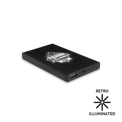Power bank z podświetlanym logo 4000 mAh