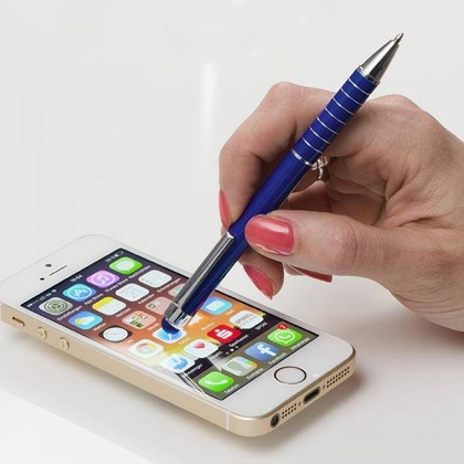 Długopis metalowy touch pen LUEBO Niebieski