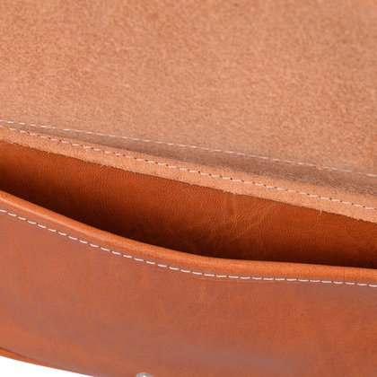 Torebka damska skórzana KEMER 887 Jasny brąz