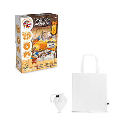 Ancient Egypt Excavation Kit V. Gra edukacyjna dostarczany ze składaną torbą prezentową
