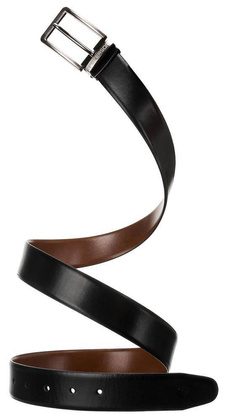 Klasyczny, dwustronny pasek męski z odczepianą klamrą