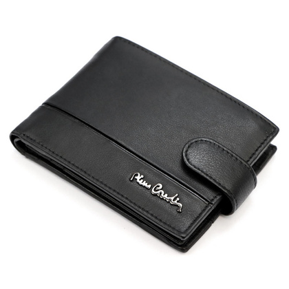 PORTFEL SKÓRZANY Pierre Cardin YS605 8806A czarny + czerwony