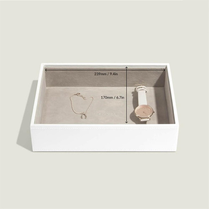 Szkatułka na biżuterię Stackers open classic biała