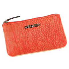 Skórzane funkcjonalne etui damskie od Mato Grosso 0747-50 RFID czerwony