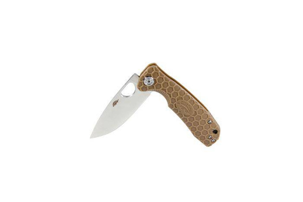 Nóż Honey Badger Flipper D2 Small Tan