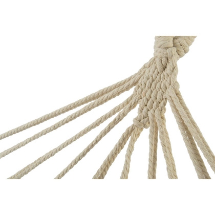 HAMAK OGRODOWY 1 OSOBOWY 200X100CM Z DRĄŻKIEM ETNO CZARNO-BIAŁY