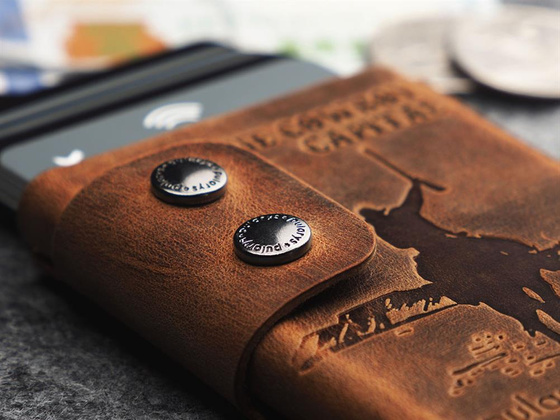 "THE COWBOY CAPITAL" Portfel RFID - SADDLE LEATHER 1950