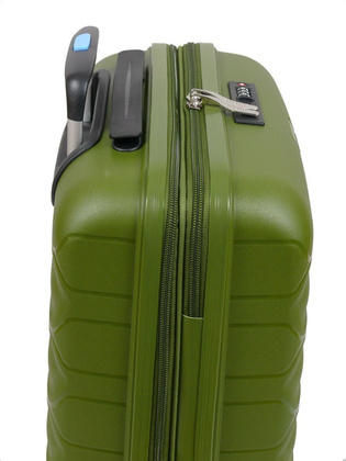 Walizka DIELLE 100 4k 55cm kabinowa zielona PP z poszerzeniem