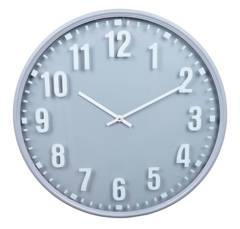 Zegar ścienny duży metal.szary