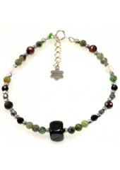 Bransoletka Granat Spinel 925