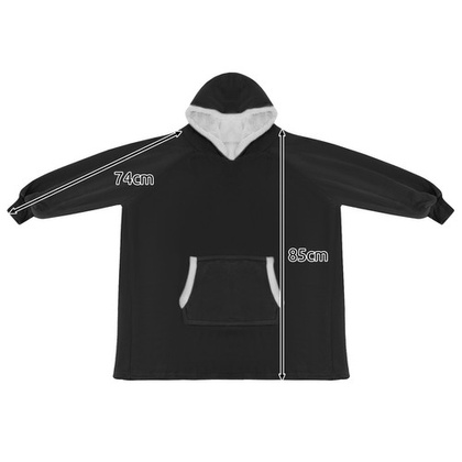 Bluza XXL - koc czarny Ruhhy 24403