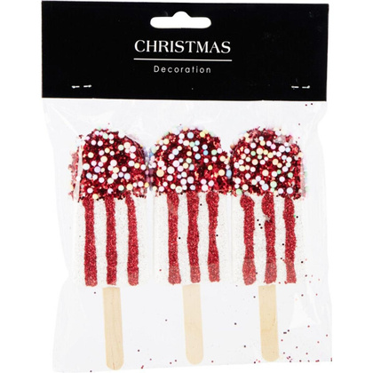 LODY DEKORACJA WISZĄCA BOMBKA 3SZT BIAŁY