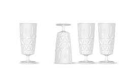 Piknikowe Wysokie Szklanki 4-Pak 5018173 Białe