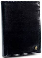 Klasyczny pojemny portfel meski ze skory naturalnej