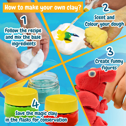 Modeling Dough Factory Kit II. Gra edukacyjna dostarczany ze składaną torbą prezentową