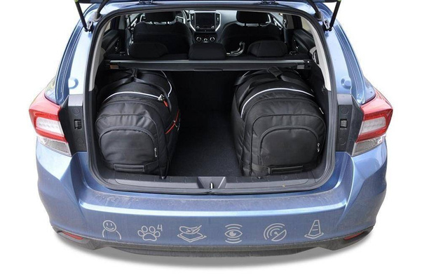 SUBARU IMPREZA 2017+ TORBY DO BAGAŻNIKA 4 SZT KJUST