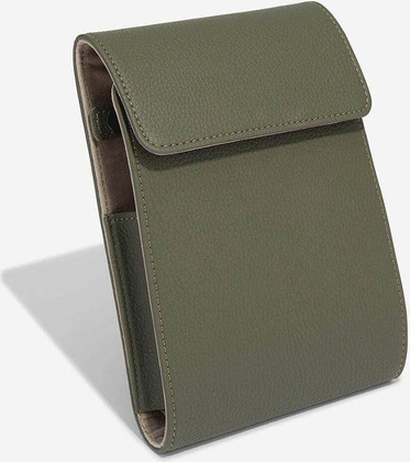 Etui na zegarki Stackers Pebble oliwkowe podwójne