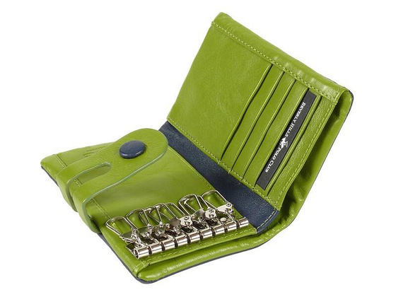 BH-285 UTAH Portfel damski skórzany Granatowy