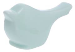 Ptaszek mały zielony ceramiczny