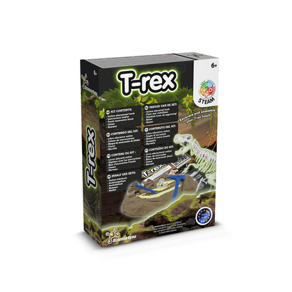 Fossil Excavation Kit III. Gra edukacyjna dostarczana z papierową torebką prezentową