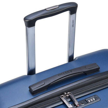Delsey Air Amour duża niebieska walizka na kółkach 77 cm