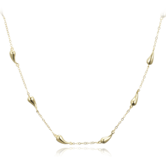 MINET Pozłacany srebrny naszyjnik z kroplami