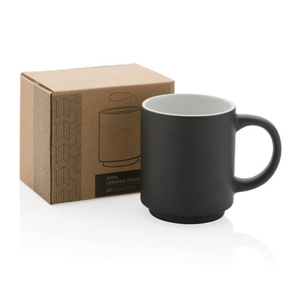 Kubek ceramiczny 180 ml UPOMINKARNIA Czarny