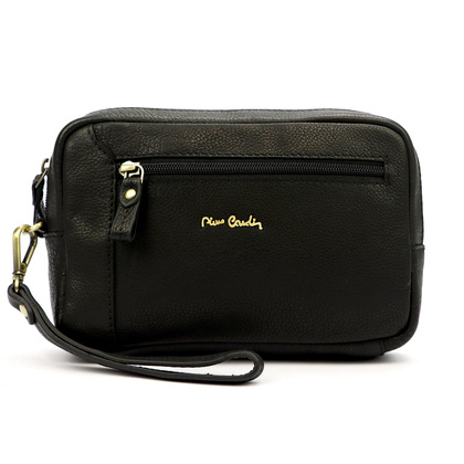 Skórzana saszetka męska do ręki czarna PIERRE CARDIN TILAK112 11423 Camel