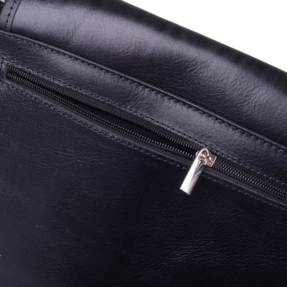 Torebka damska skórzana KEMER 886 Czarny