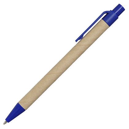 Notes eco z długopisem, Niebieski / Beżowy, 5 szt