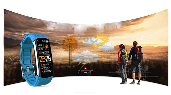 Smartband Giewont GW200-7 + Dodatkowy pasek jasnoniebieski