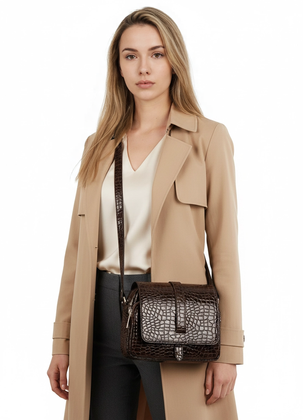 Skórzana Torebka damska Canaletto lakierowana skóra naturalna TD690s341