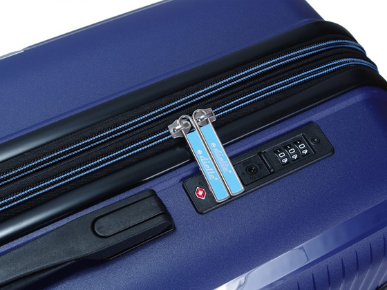 Walizka DIELLE 180 4k 67 cm granatowa PP z poszerzeniem