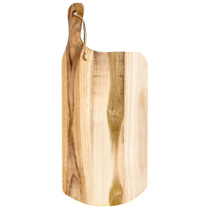 Deska do krojenia serwowania z uchwytem drewniana 45x19 cm