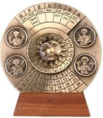 Mosiężny kalendarz wieczysty H27