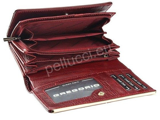 Portfel damski skórzany PELLUCCI ZLL-112 Ciemny brąz