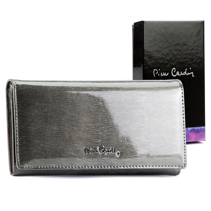 Pierre Cardin Duży skórzany portfel damski