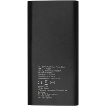 Juice bezprzewodowy powerbank, 8000 mAh