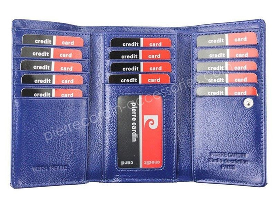 Portfel damski skórzany PIERRE CARDIN 05 LINE 108 Popiel