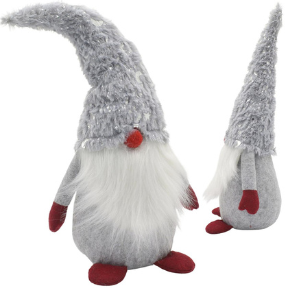 SKRZAT GNOM KRASNAL DEKORACYJNY SZARY 45CM