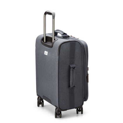 Delsey Maubert 2.0 mała antracytowa miękka walizka kabinowa na kółkach 55 cm
