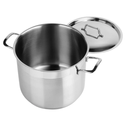 Garnek stalowy do gotowania duszenia z pokrywką premium 6,5 l