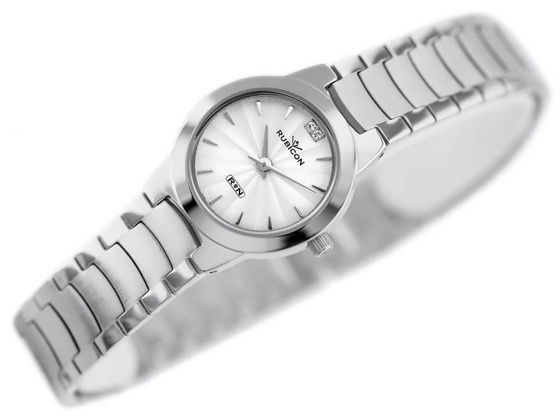 ZEGAREK DAMSKI RUBICON RNBC21 - silver (zr568a)